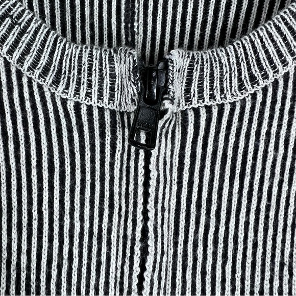 CABI #3526 Cupid’s Cardi Black & White Short Sleeve Sweater - Picture 4 of 8